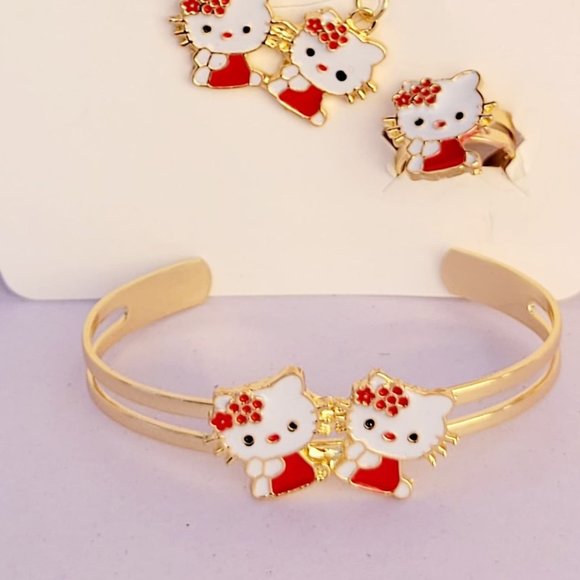 Girls' Hello Kitty Set Laminated Gold - Picture 2 of 2